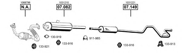 ASMET FO075535 Exhaust System